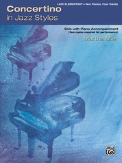 Concertino in Jazz Styles including "Blue Light Special", "Starlight Jazz", and "Strolling Along the Boardwalk" - Piano Duo (2 Pianos, 4 Hands)